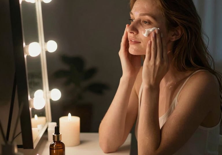 night skincare routine self care skincare products