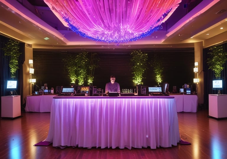 A photographer capturing joyful moments of guests enjoying a celebration outdoors.