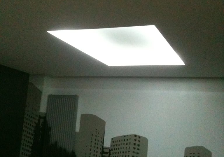 Iluminacion en foseado de pladur