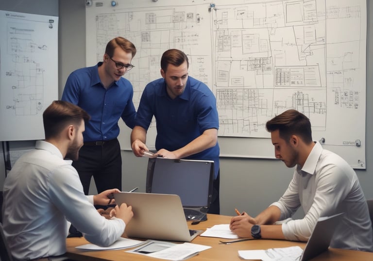 A technician assisting a client remotely with server setup and troubleshooting.