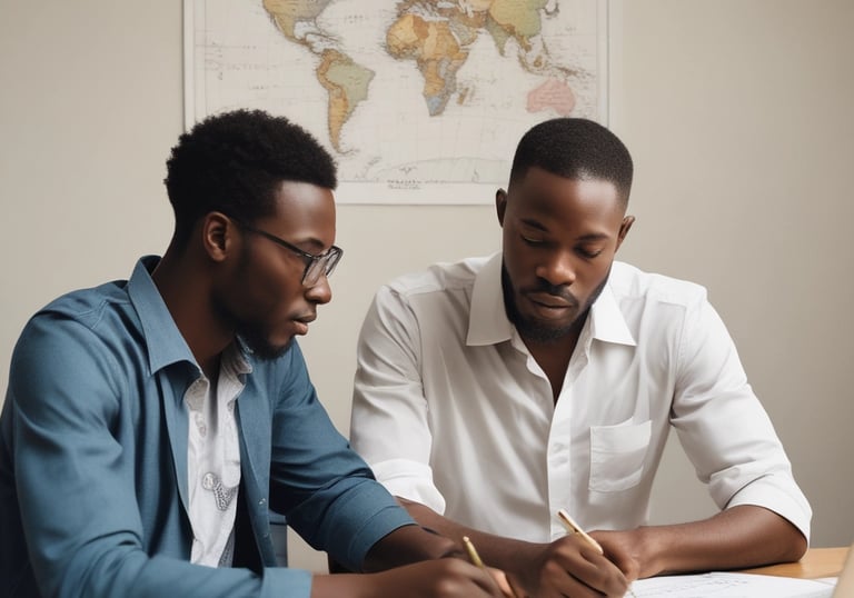 A group of diverse professionals collaborating over futuristic financial charts.