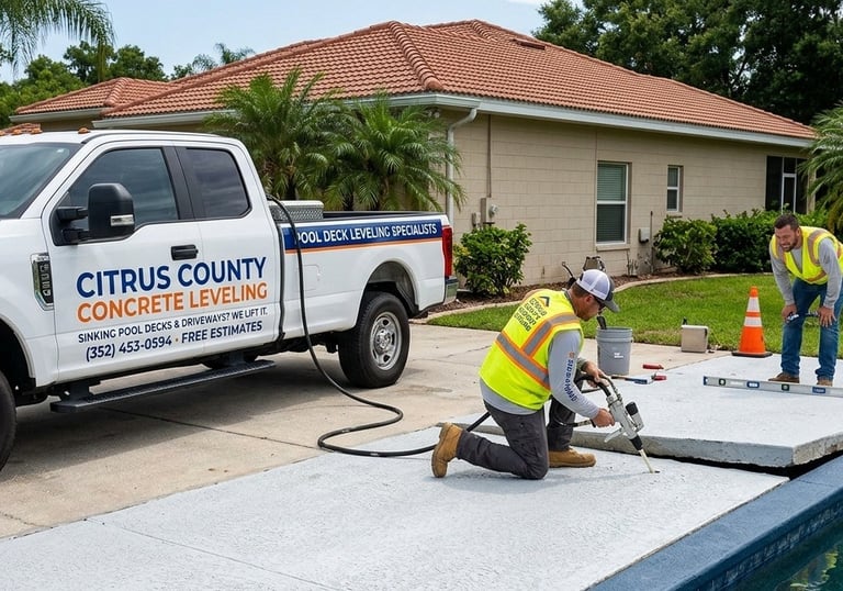 Pool deck repair 