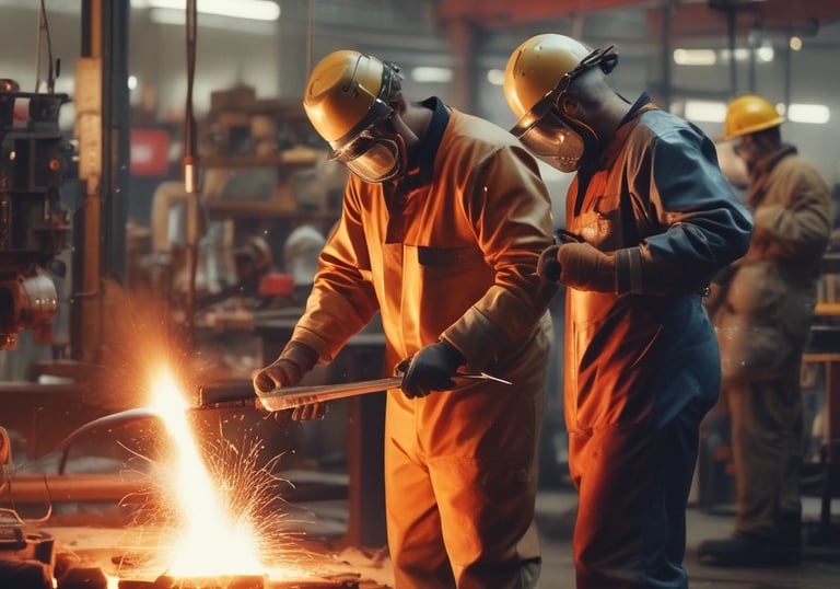 An ergonomic assessment being conducted.