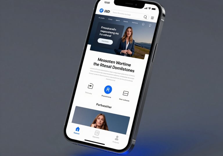Illustration of AI technology integrating with website elements.