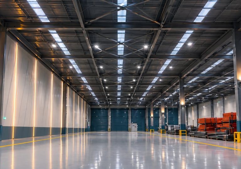 Instalación de iluminación LED de alta potencia industrial en Bogotá — Elektra DC