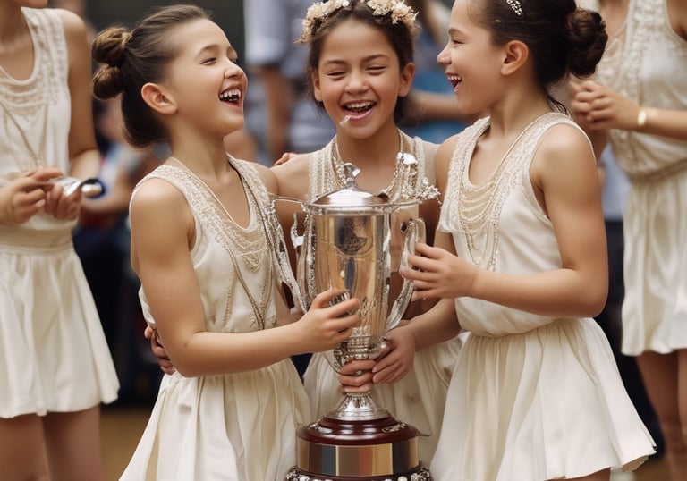 pair of brown ballerina shoes