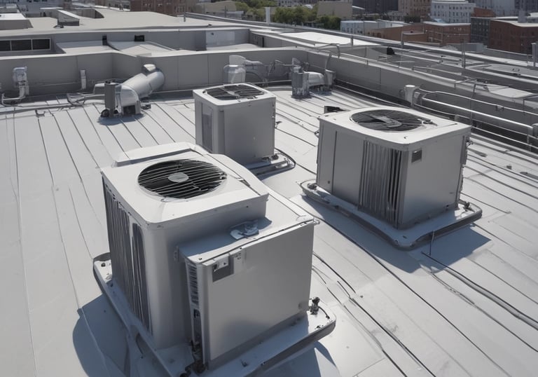 Close-up of engineers collaborating over detailed electromechanical blueprints.