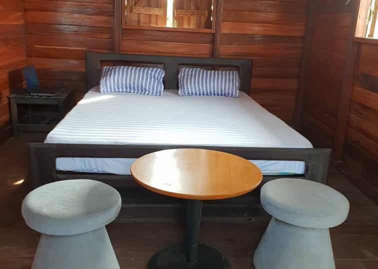 Wake up to the sound of the waves and sleep in a cosy wooden bungalow at Mangrovia Beach....