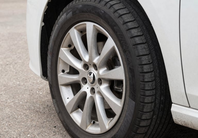 Modern timeline graphic showing milestones in tire protection technology.