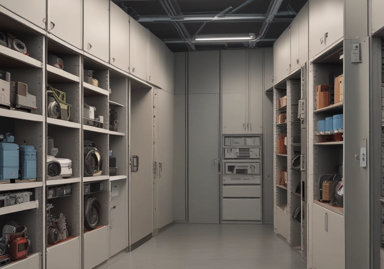 A close-up view of a sleek steel framework under construction with orange accents.