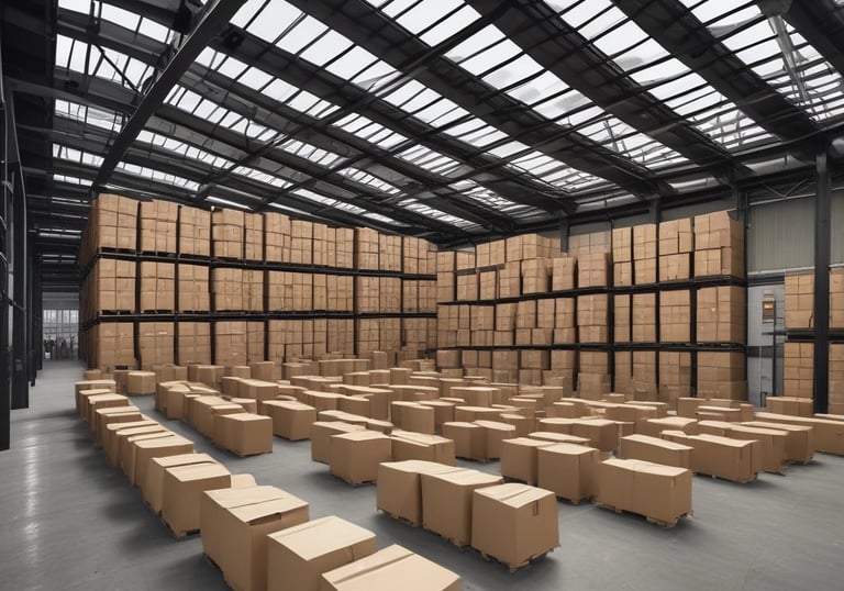a man riding a skateboard down a street next to tall buildings