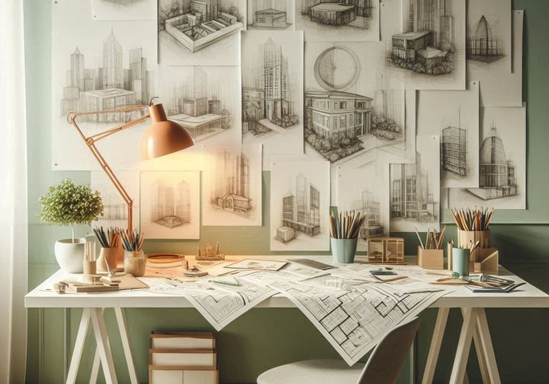 Dibujo arquitectónico. Maquetas. Estudiar arquitectura. Consultoria. Dibujo de planos.