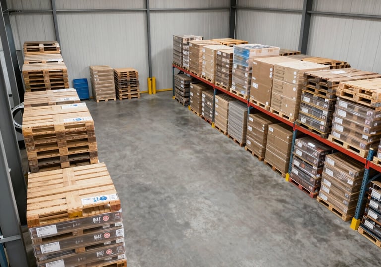 A customs officer inspecting shipping documents as containers are being loaded.