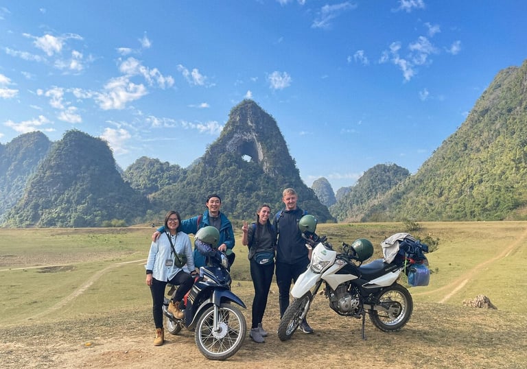 Voyage en moto avec un guide québécois  au Vietnam