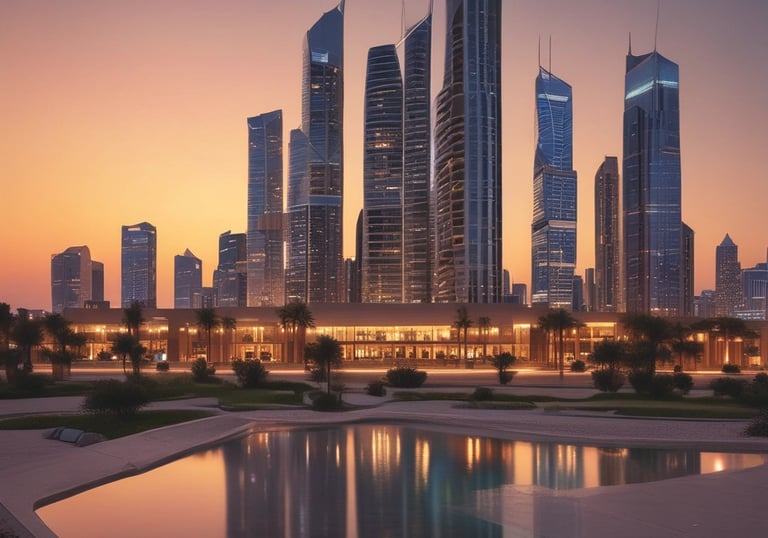 A vibrant neighborhood showing various residential and commercial properties available for rent.