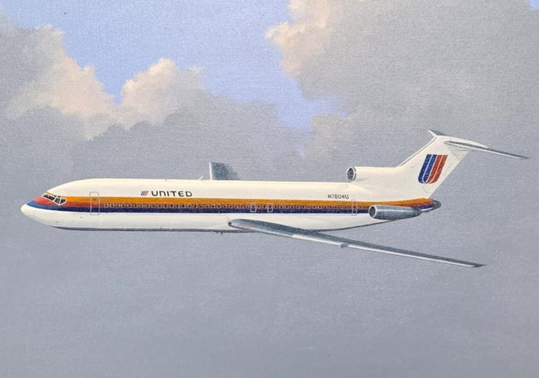 N7804U, was the airplane I flew my initial IOE as a new during pilot at United Airlines 10-31-1985