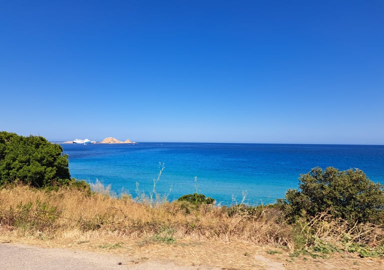 vue mer balagne, Ile rousse, Corsica