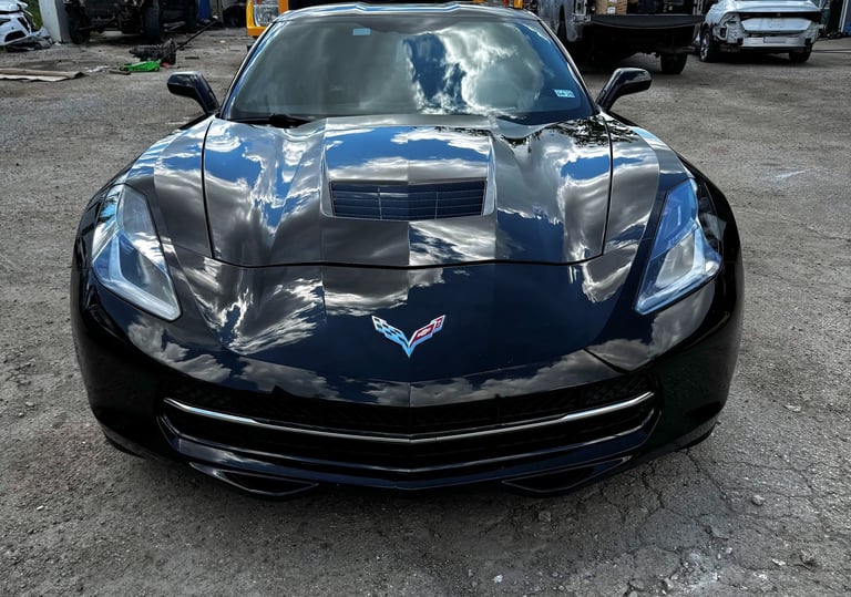 Cargo Collision Center Buffing and Paint Corrections