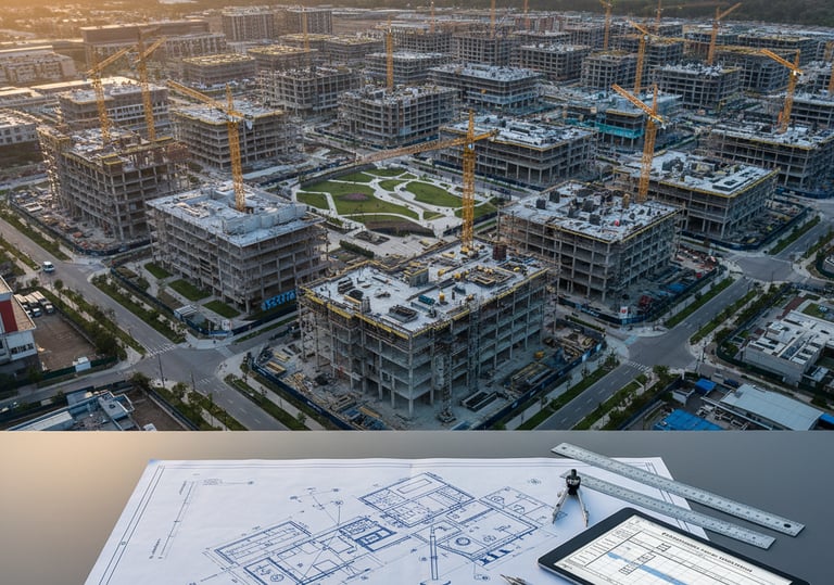 Programme management team coordinating multiple construction projects.