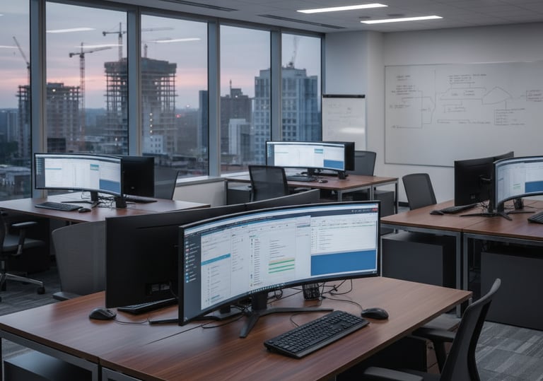 Construction project staff augmentation team providing support roles.