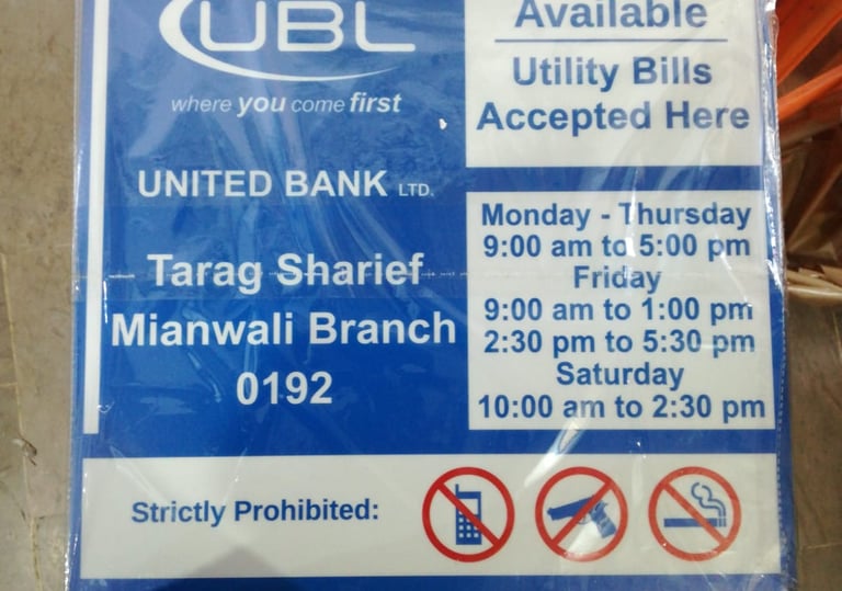 UV printing on acrylic signage