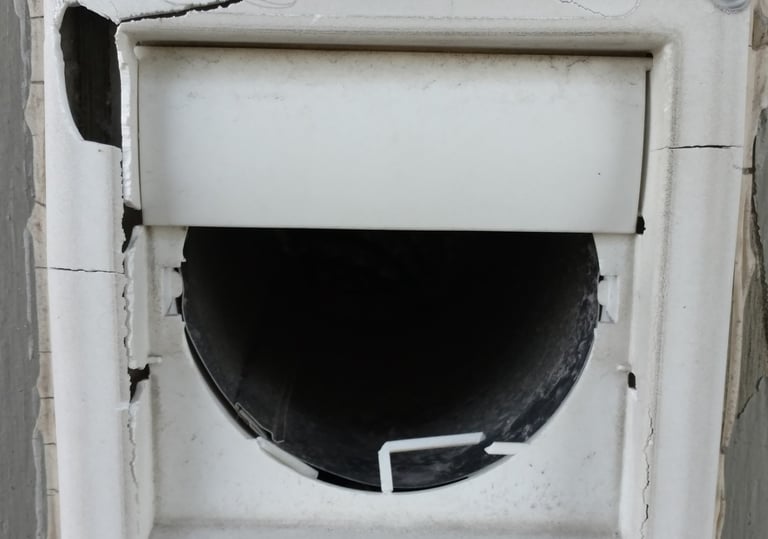 Replace exterior wall vent cover on Bonita Beach