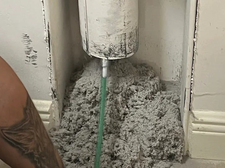 Pile of dryer lint