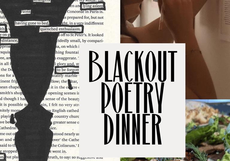 blackout poetry dinner queertropolis