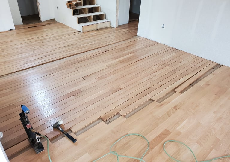 prefinished maple hardwood nail down installation
