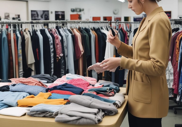 A curved facade covered in white latticework