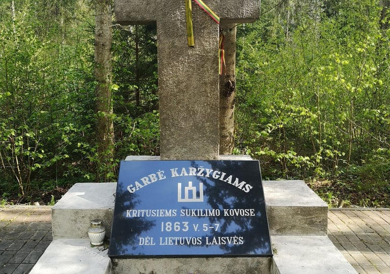 1863 m. sukilėlių kapas, vad. Anglių kalnu