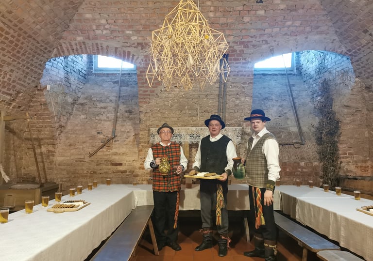 A biržiečė vaišin dainuodamūs edukacija Biržų pilyje, Biržai