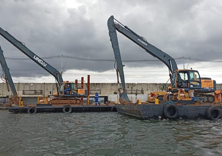 Balsas para apoio marítimo