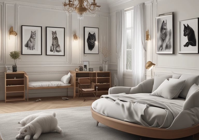 a bedroom with two beds and a teddy bear | Nour Nagy Designs
