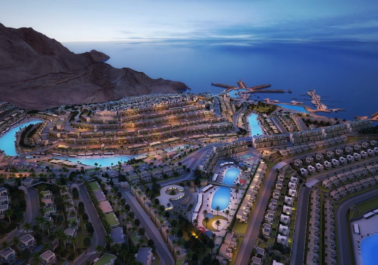 a large resort in a resort in the middle of a mountain | Nour Nagy Designs