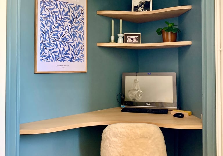 aménagement d'un coin bureau dans une chambre parentale 