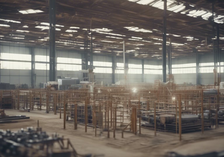 A curved facade covered in white latticework