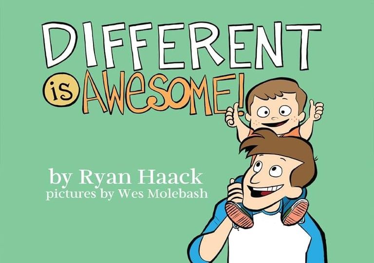 upper Limb difference Book Different is Awesome by Ryan Haack