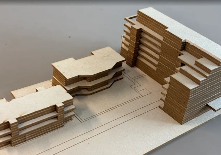 Découpe laser maquette architecture