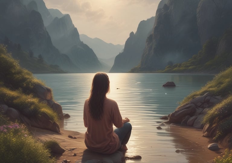 A calming image representing wellness and relaxation.