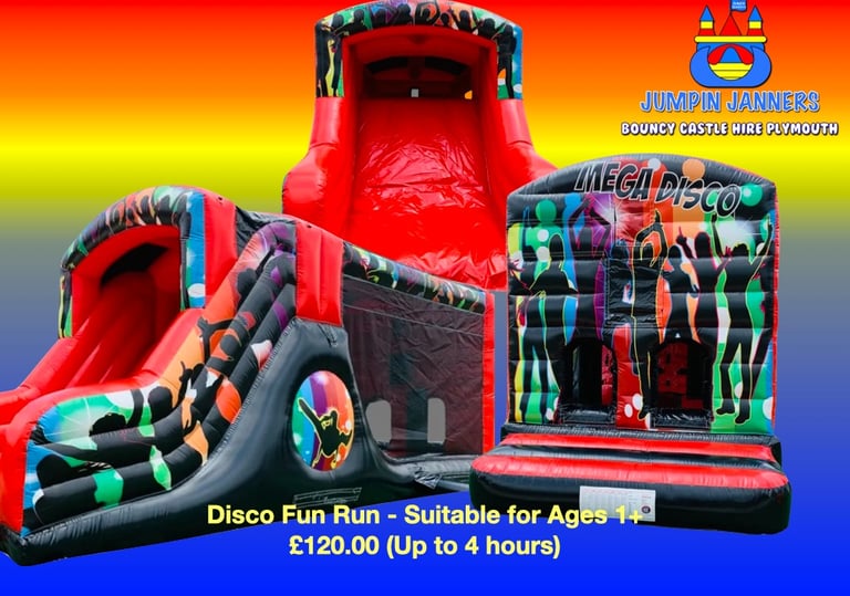 Adult Suitable Disco Fun Run Bouncy Castle