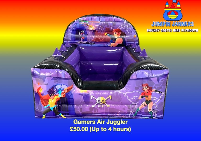 Gamers Air Juggler - Jumpin Janners - Bouncy Castle Hire Plymouth