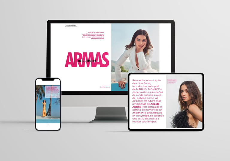 Diseño editorial interativo Lativa Magazine