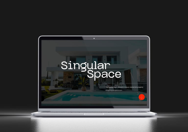 diseño web Singular Space