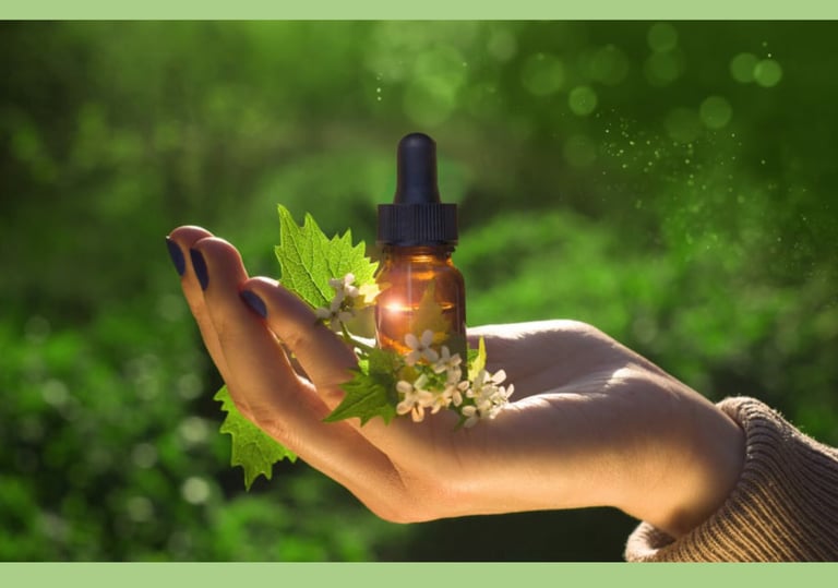 Healing drops. Flower remedy