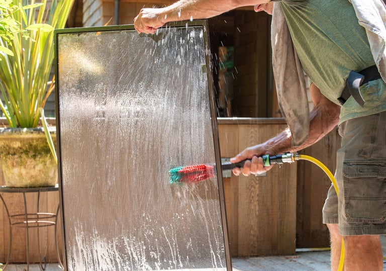 Efficient screen washing service in San Antonio, Texas, for sparkling clean window screens