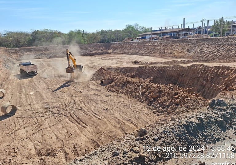 Escavação e terraplanagem