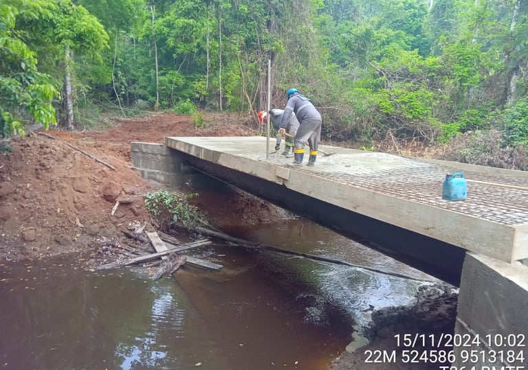 Construação de ponte pequena
