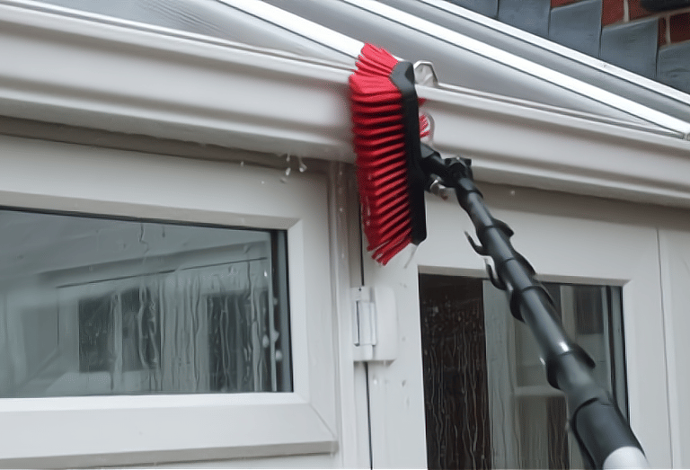 C Thru Window cleaning brush cleaning UPVC gutters