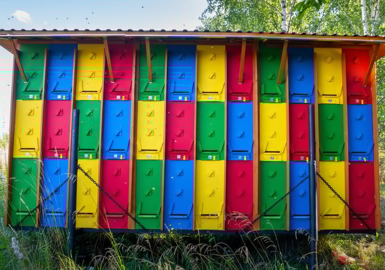 BeePolis Bee Pavilion 48 bee colonies